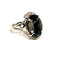 Ring platinum strass stenar