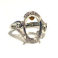 Ring platinum strass stenar