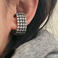 Ear cuff med strass clip on