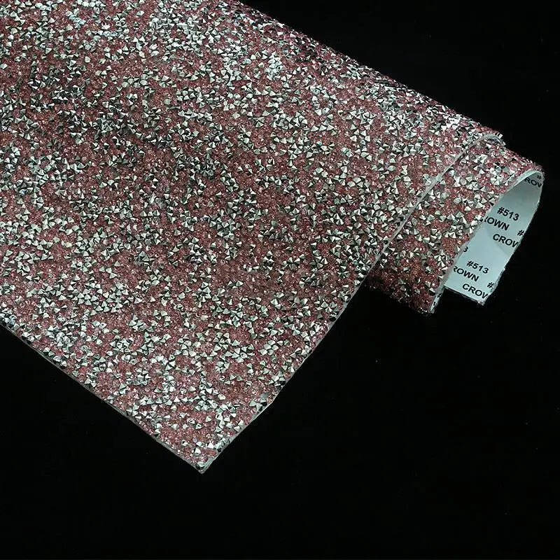 24x20cm ark strass tejp med trekantiga strass stenar