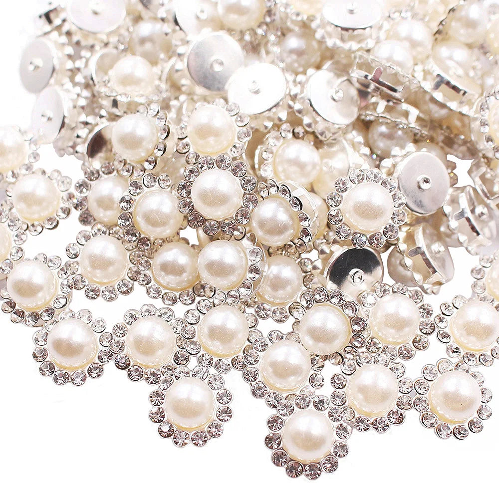 Pearl med strass sy fast