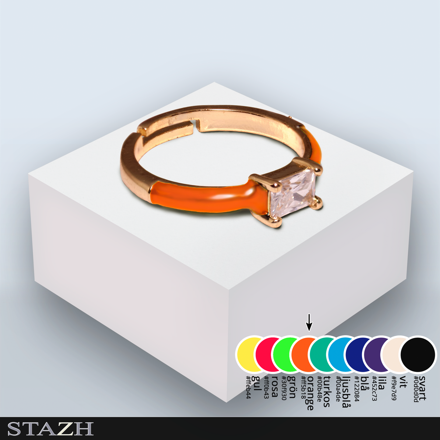 Cubic zirconia-ring