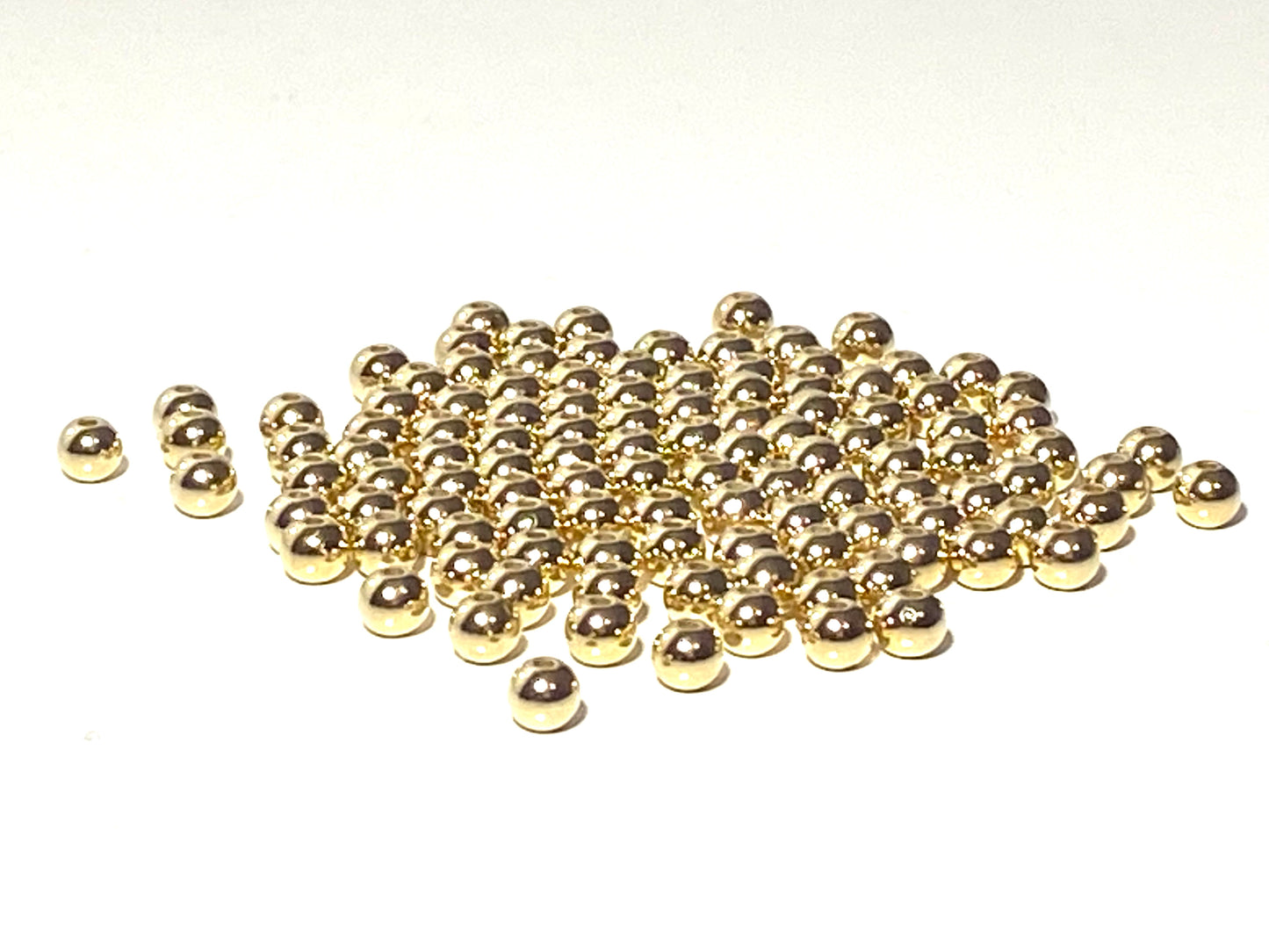 Plastpärlor Ljusguld 4.5mm