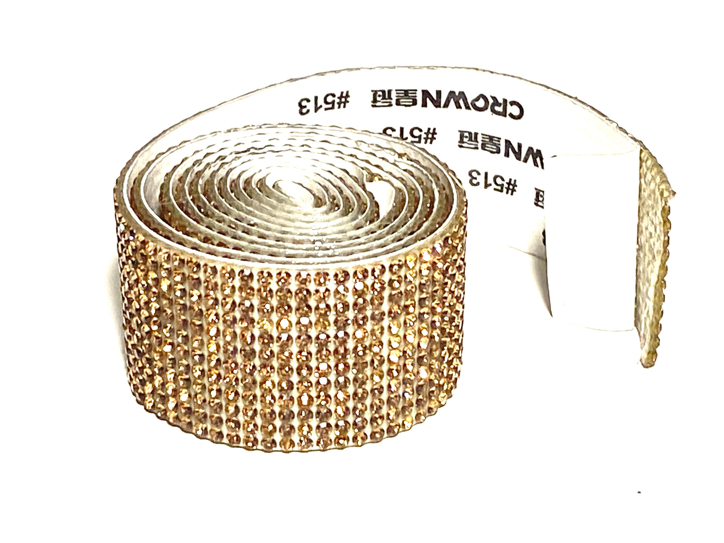 Rhinestone tape - Golden brown